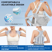 Load image into Gallery viewer, Posture Corrector for Women and Men Support: Back Support Brace - Shoulders Straightener Relieve Upper Back Pain