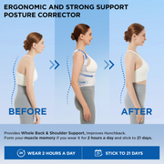 Load image into Gallery viewer, Posture Corrector for Women and Men Support: Back Support Brace - Shoulders Straightener Relieve Upper Back Pain