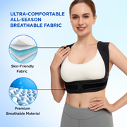 Load image into Gallery viewer, Posture Corrector for Women Back Support: Upper Back Support Shoulder Straightener - Spine Collection For Straighten Body